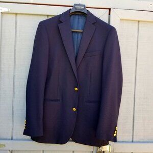 Lands’ End Men's Classic Navy Blazer Jacket